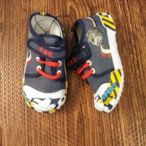 Kids' Navy and Red Sneakers